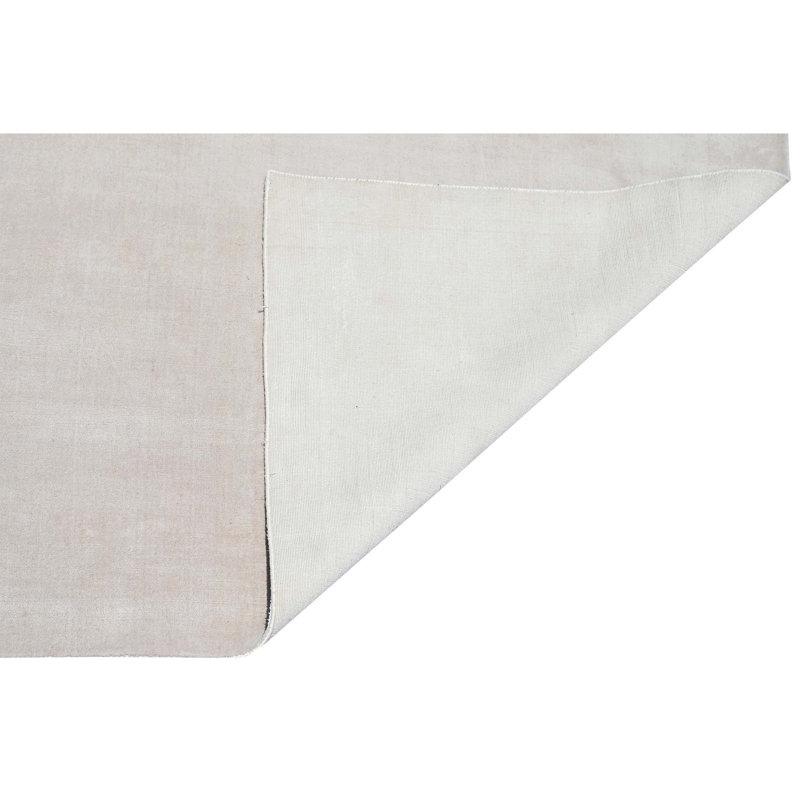 Silk Area Rug in Cream, Rectangle 9' x 12'