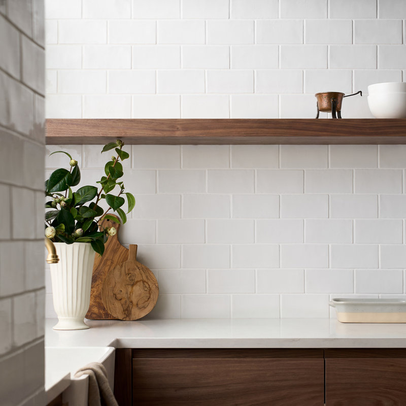 Lancaster 3x6 Polished Ceramic Subway Tile, White