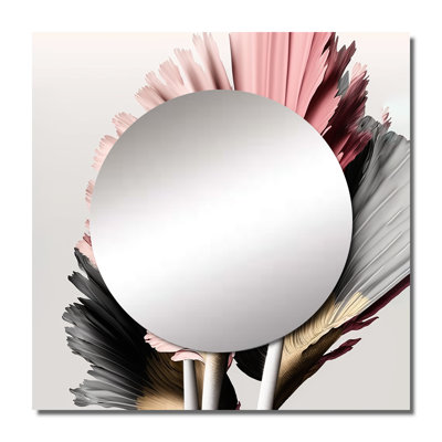 Meyeroff - Floral Daisy Square Living Room Wall Mirror Art