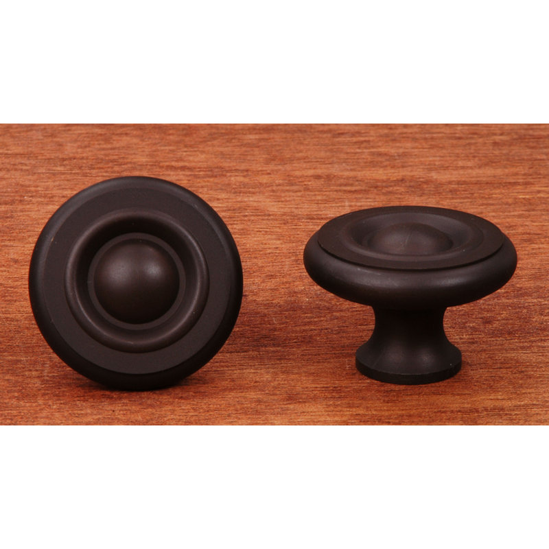 CK Series 1 1/2" Diameter Mushroom Knob, Oil Rubbed Bronze, Large