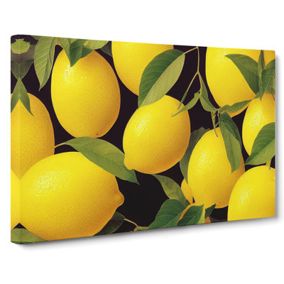 Selection Of Lemon Fruit Vol.3 - Wrapped Canvas Print