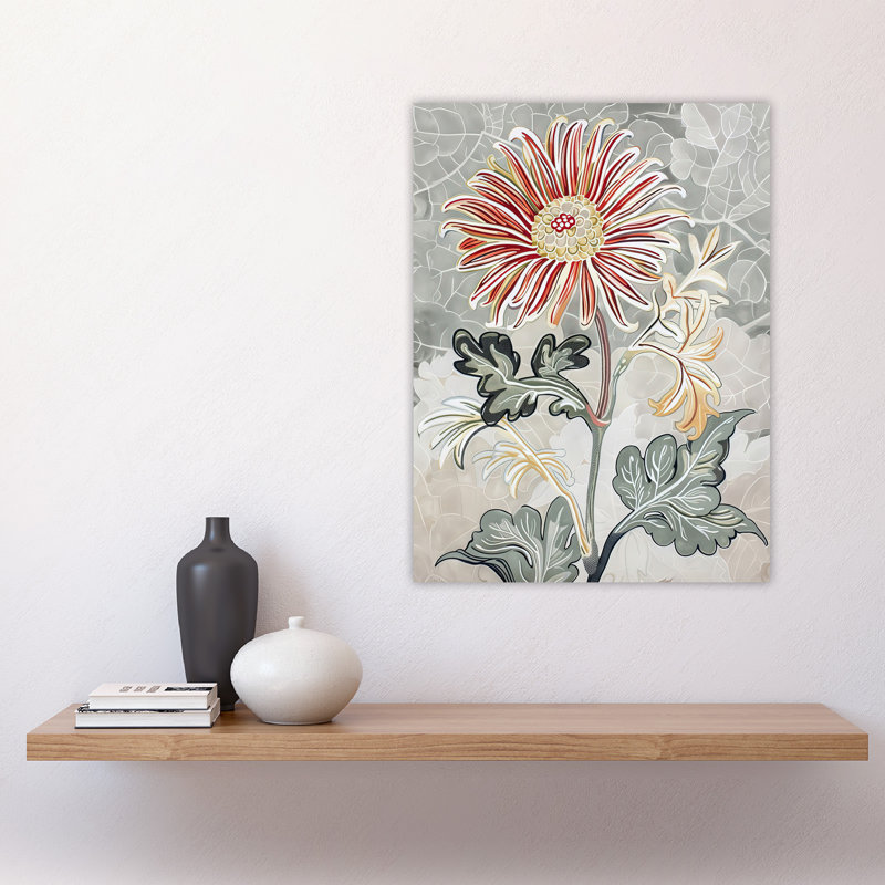 Chrysanthemum Flower Artwork Floral Botanical Wall Art Print