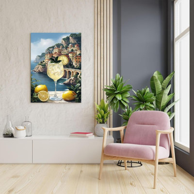 Illustration murale encadrée 24 po x 36 po Coastal