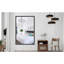 Oversized Rectangle Bathroom Mirror with Black Frame