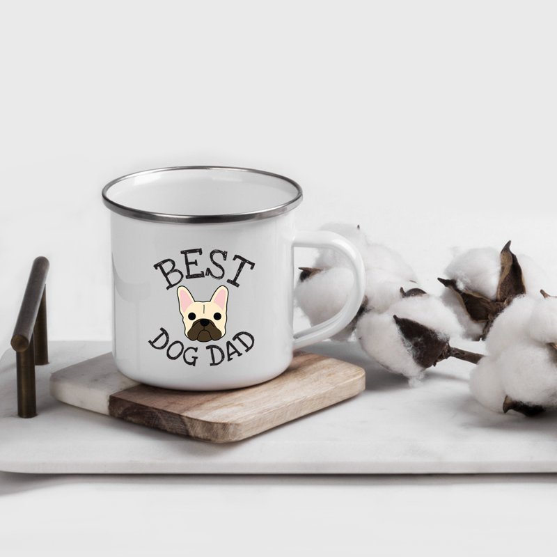 Grande tasse à café « Best Dog Dad », Bouledogue français