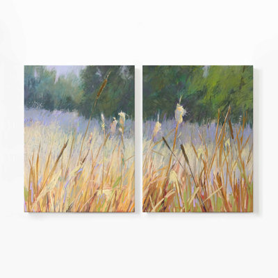 Whispering Reeds | 2 Panel Split Large Canvas Print