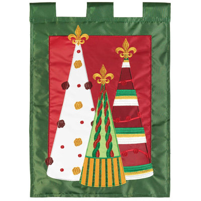 Danaisha Double Sided 18'' H x 13'' W Polyester Christmas Garden Flag