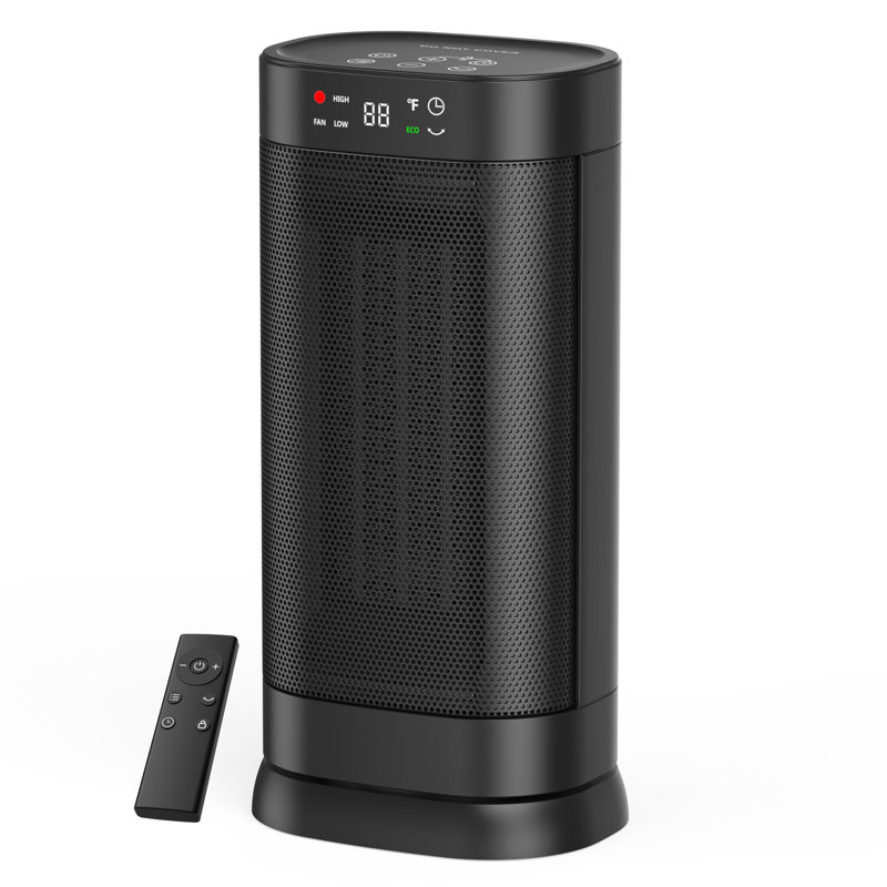 PTC Ceramic Space Heater: 2S Instant Heating, Multiple Modes, Safety Protection, Compact Portable, Quiet For Home/Office