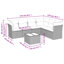 Ensemble de canapé de jardin Vidaxl beige