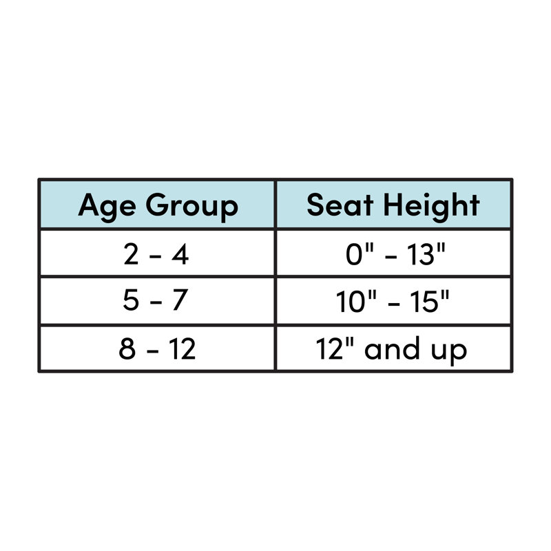 Abilene Kids 16.5'' Adjustable Height Task Chair and Ottoman, White Mongolian