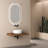 Oleggio Metal Flat Wall Mirror-1686788079