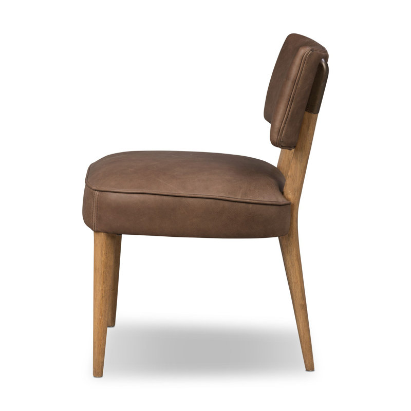 Orville Dining Chair-Cambric Ivory, Palermo Cigar