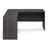 60 Inch L-Shaped Office Desk, Executive Desk with Reversible Desk Return, Desk Cord Grommet, For Home Office, Coastal Grey-121883433-121883434