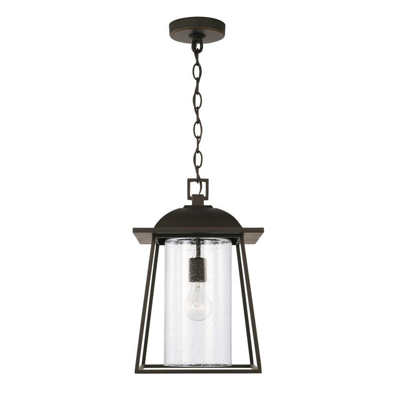 Durham Outdoor Hanging Lantern, Oiled Bronze