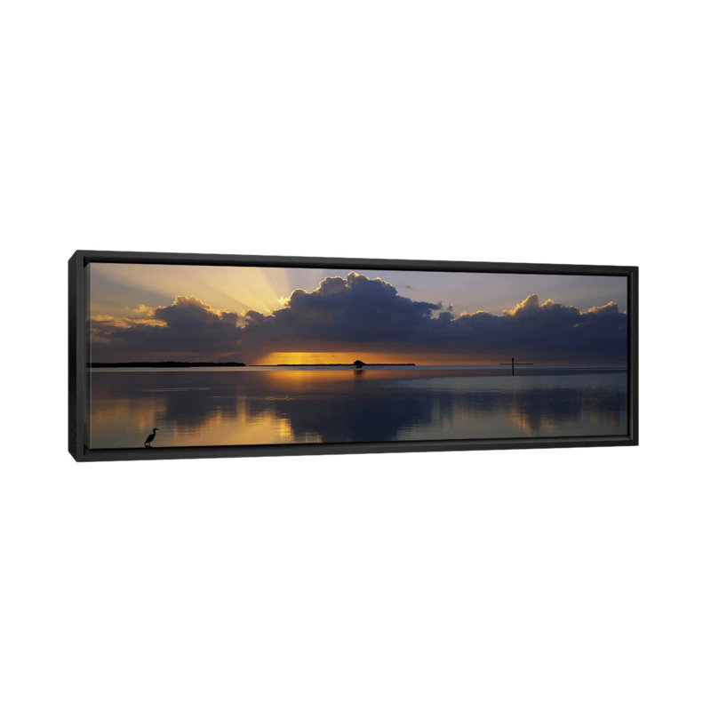 «Everglades National Park, Florida», reproduction de photo sur toile, H 24 po x l 72 po x P 1,5 po, Toile avec cadre noir