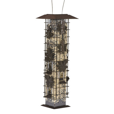 Bollinger Metal Hanging Tube Bird Feeder