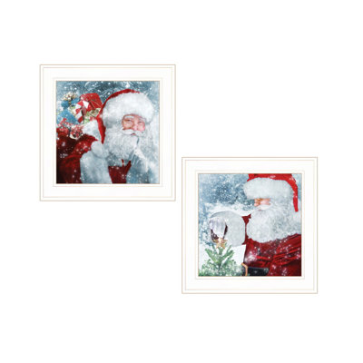 «Santa Blessings», ensemble de 2 pièces encadrées par Bluebird Barn