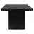 Houston Black Rectangular Double Pedestal Dining Table