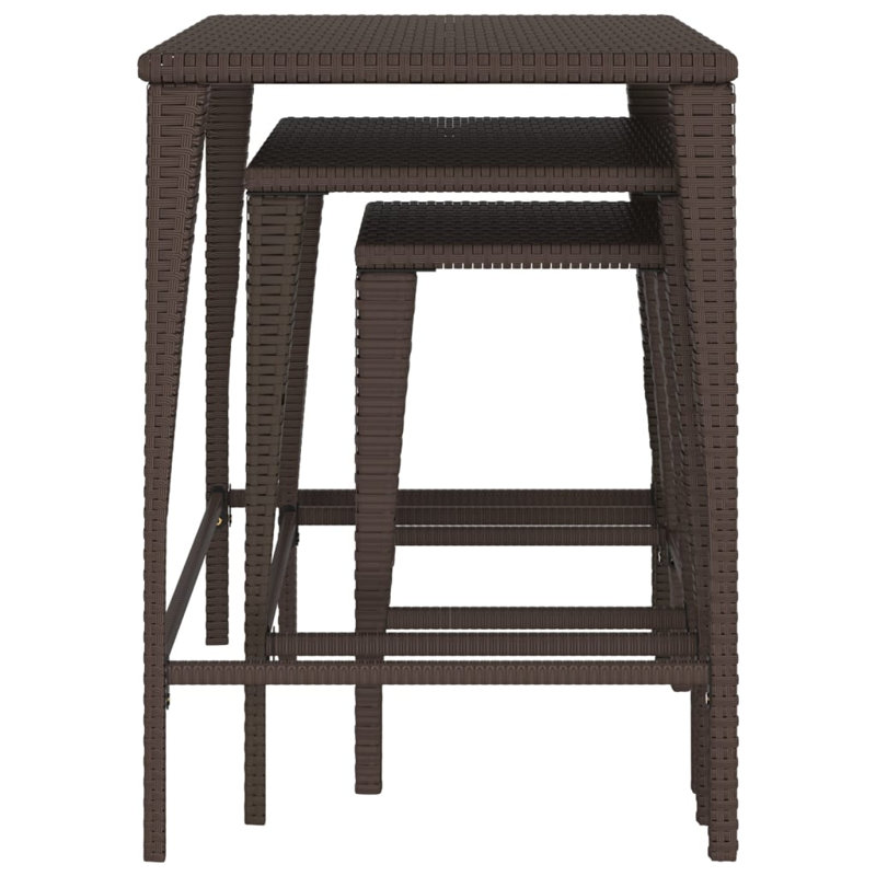 Ajita 2 Piece Nest of Tables, Brown
