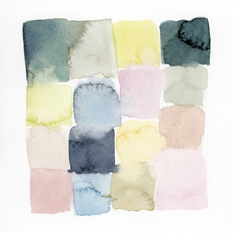 Pastel Patchs II, H 36 po x l 36 po x P 1,25 po