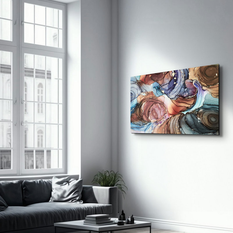 Peinture décorative en verre trempé