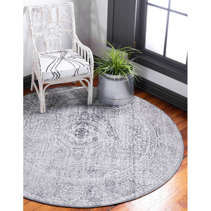 Bungalow Rose Rosamonde Performance Gray Rug & Reviews | Wayfair