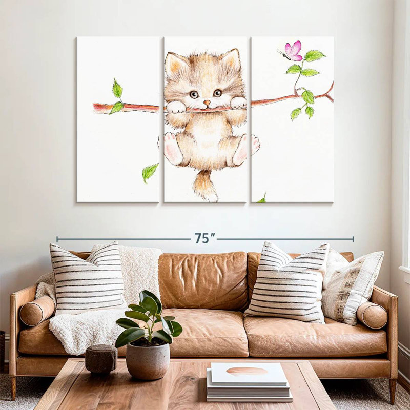 Brampt Spring Branch Cat, 42" H x 65" W