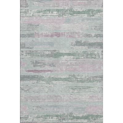 Premium Machine Washable Slesnick AMF1665 Stripes Rug