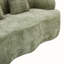 Canapé courbé avec accoudoir rond, canapé à compression avec 2 coussins, canapé pour petit espace, salon, chambre à coucher, sans assemblage-193660895