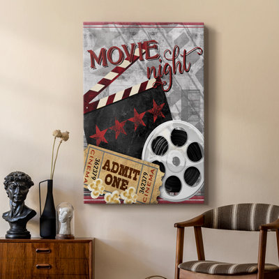Movie Night II -Custom Wrapped Gallery Cavas