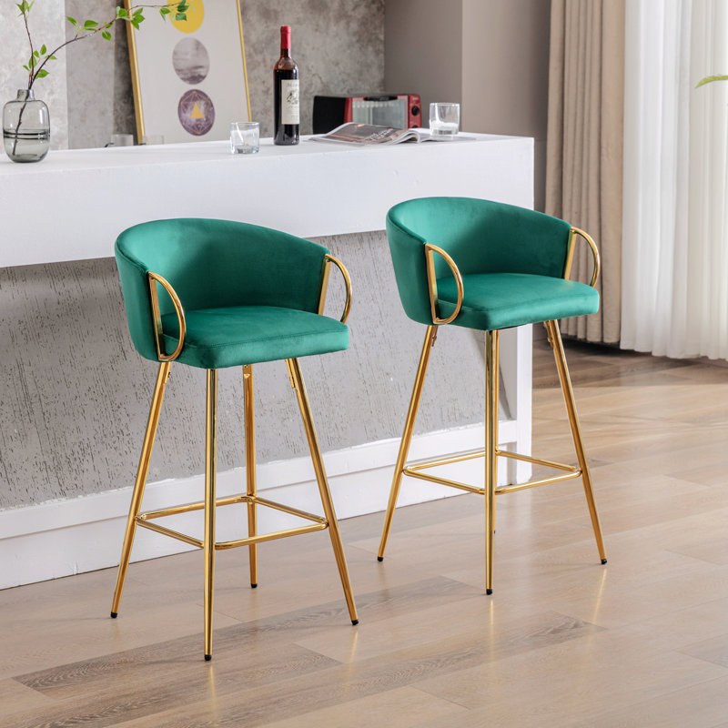 Chaise de salle à manger Rikiya, Vert