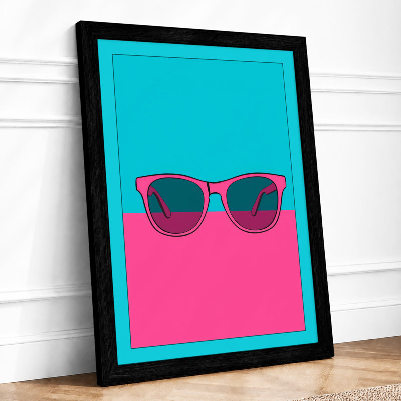 Neon Shades Modern - Print, A1 - 84.1 x 59.4 cm, Black