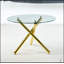 Table de salle à manger Golden avec pieds en métal et conception moderne peu encombrante pour les salons élégants-1570420936-1570420938