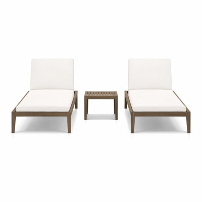 Chaise longue d'extérieur 3 pièces Sunlit Rest
