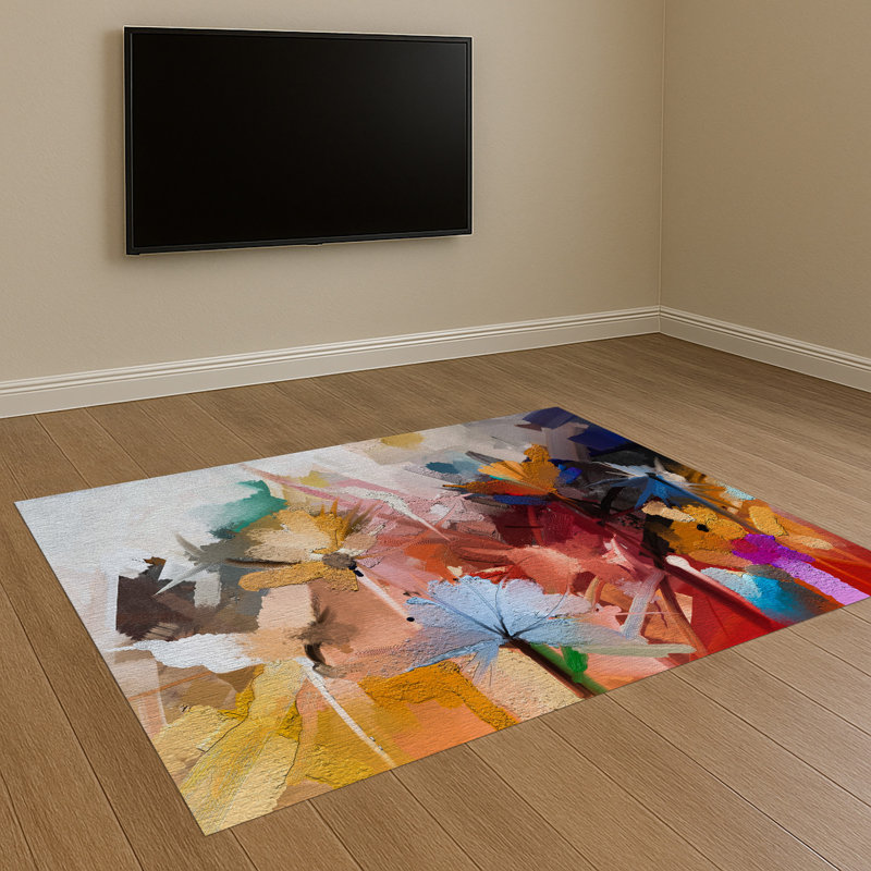 Abstract Area Rug, Rectangle 140 x 200 cm