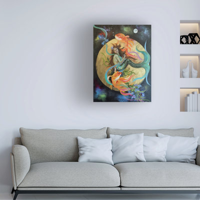«Pisces On Canvas» par Sue Clyne, reproduction
