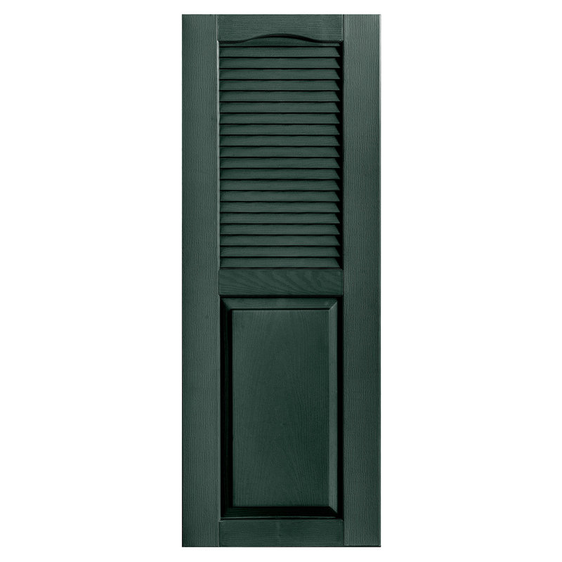Paire de volets avec plateau à combinaison Cathedral, Pin, 15 po, 43 po