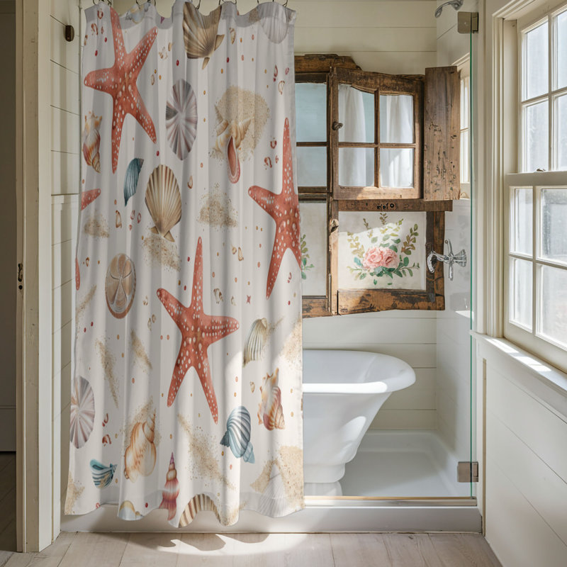 Beach Fun - Premium Shower Curtain, 74"H x 71"W
