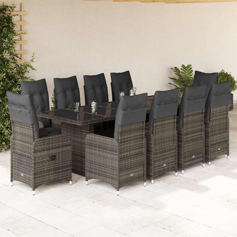 Ensemble bistro Vidaxl gris, Brun, Gris