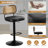 Adjustable Height 360° Swivel Bar Stools With Rattan Back-938254375