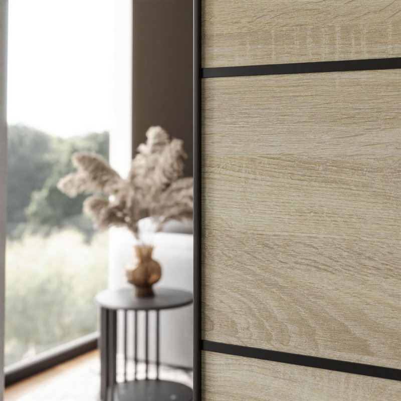 HINOKI PLUS Sliding Doors, 76 cm, Sonoma Oak