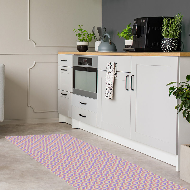 Chenille Chevron Indoor Rug, Runner 2'6" x 8'