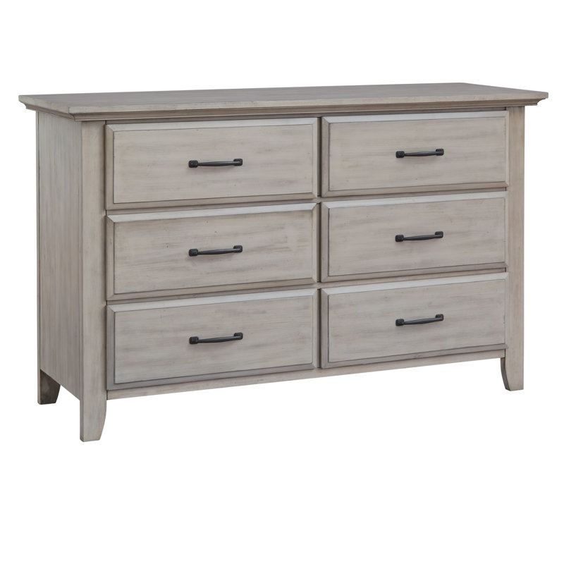 Commode Soho Baby Chandler 6 Dr, Délavé à la pierre