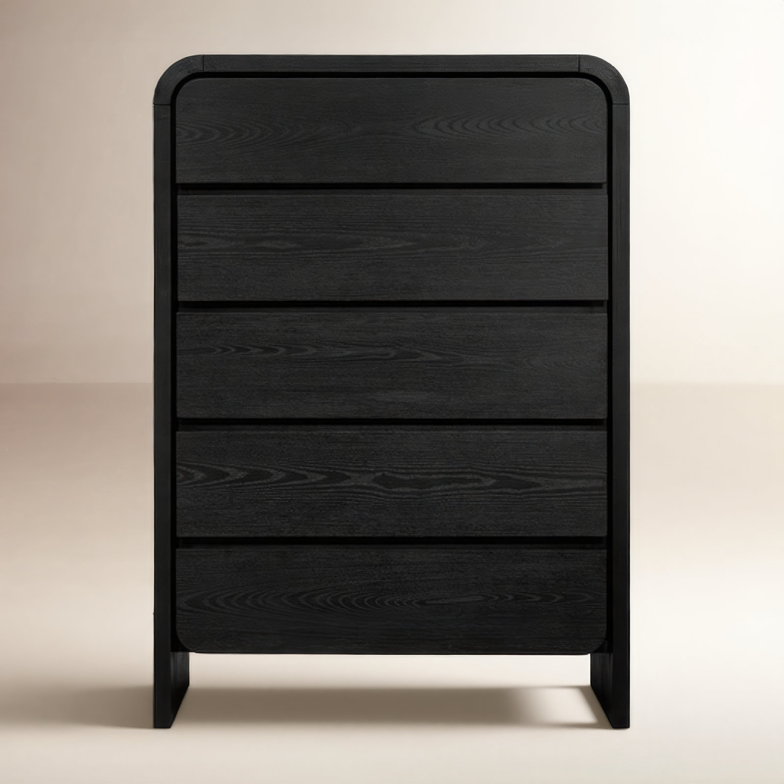 Nori 38" Mahogany Dresser, Black
