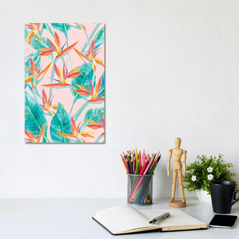 Birds Of Paradise by Jacqueline Maldonado - Wrapped Canvas Print, 20.32 cm H x 30.48 cm W