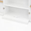 Garde-manger blanc avec portes et tablettes réglables Buffet autoportant pour cuisine, salon et salle à manger
