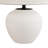 15.75in 1 - Light Porcelain Birdsboro With Fabric Lamp Shade
