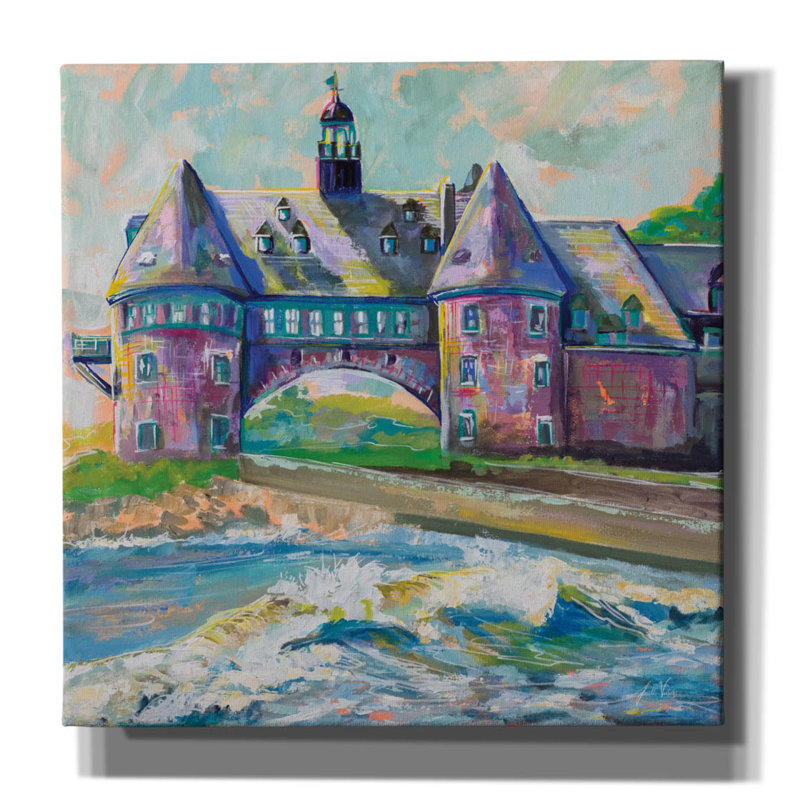 «Coastal Towers» par Jeanette Vertentes, art mural sur toile, H 12 po x l 12 po x P 0,75 po