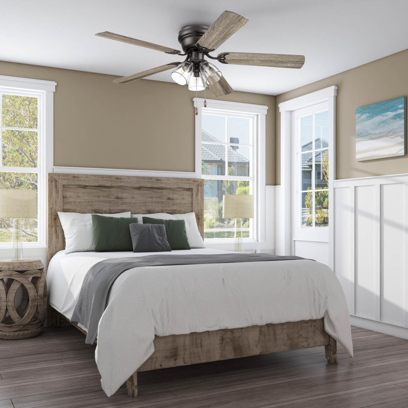 Briteny 52'' Ceiling Fan with Light Kit, Espresso Bronze