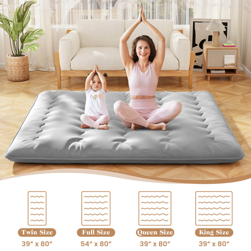 Housse de rangement pour matelas japonais, Gris